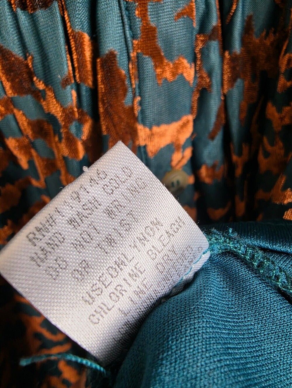 Anthropologie Jodifl Small Animal Print Velour Shirt Dress - Picture 5 of 5